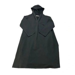 NWT Black Hooded Dress Goth Lagenlook AMICI by BACI L 14 16 Made in Italy